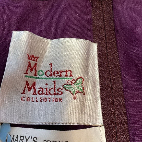 Evening Gown Modern Maids Purple Gown Size 26W with Jacket with Silver Jewels - Picture 3 of 15